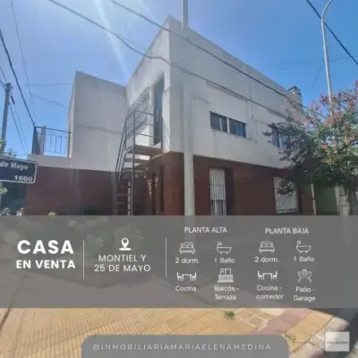 Casa con departamento independiente en venta – Esquina Montiel y 25 de Mayo, Tandil