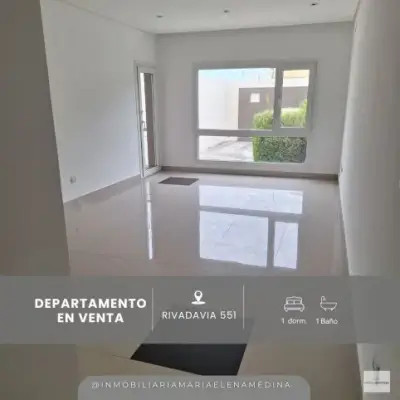 Departamento en Av. Rivadavia 1° Piso – 1 Dorm., Balcón y Gym