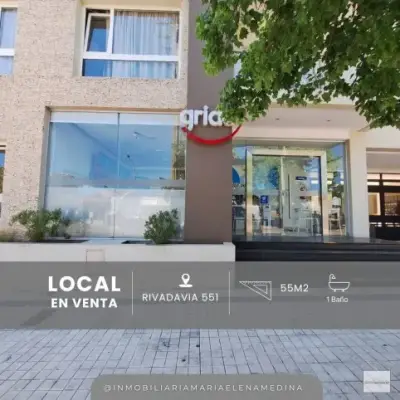 Local en venta en Av. Rivadavia 551, Tandil – 55 m² con entrada independiente y renta en curso