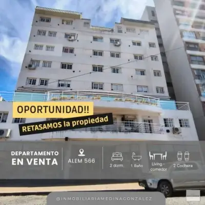 Venta: Departamento Céntrico de 2 Dormitorios con Balcón y 2 Cocheras Techadas – Alem 566, Tandil